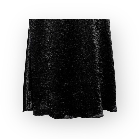 new Walter Baker W118 𖡛 Crinkled Satin Little Black Cocktail MIDI Dress 𖡛 2 4 - Picture 9 of 16